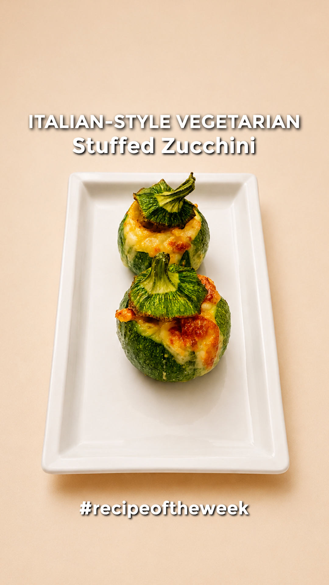 Italian-Style Vegetarian Stuffed Zucchini