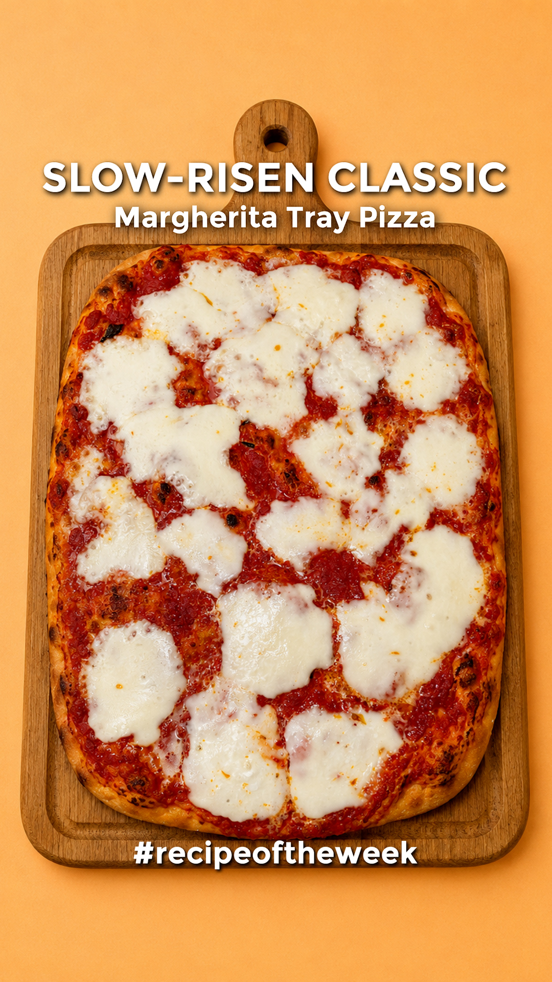 Slow-Risen Classic Margherita Tray Pizza